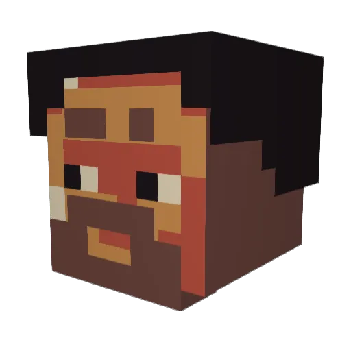 kangoo595 Minecraft avatar head, 3D render