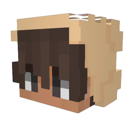 kangruuu Minecraft avatar head, 3D render