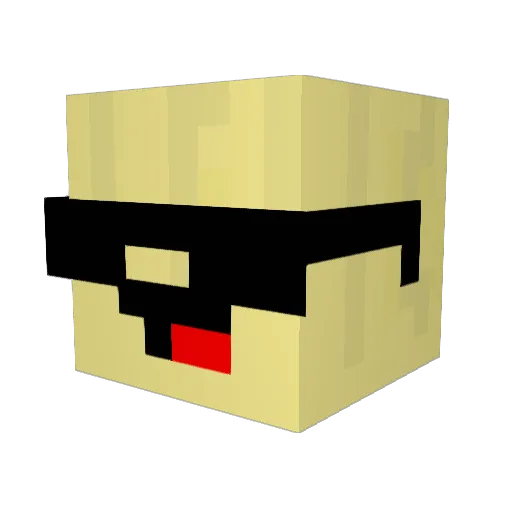 kangseojoon Minecraft avatar head, 3D render