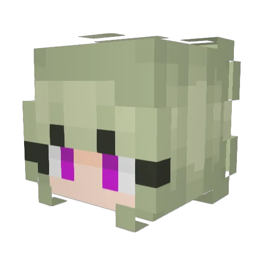 kangseongwan Minecraft avatar head, 3D render