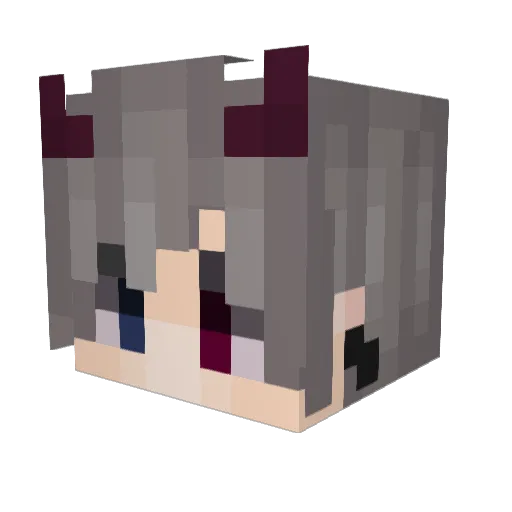 kangseul Minecraft avatar head, 3D render