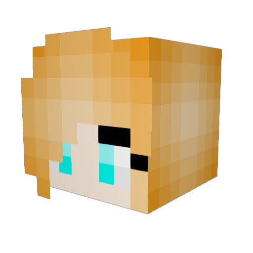 kangsley Minecraft avatar head, 3D render