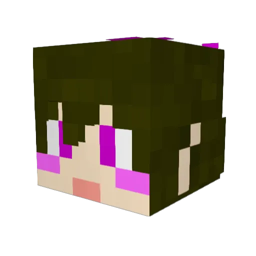 kani252 Minecraft avatar head, 3D render
