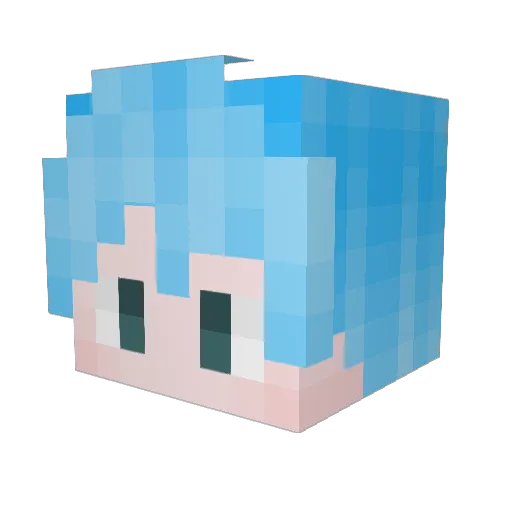 kani332 Minecraft avatar head, 3D render