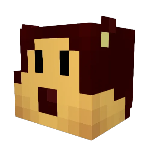 kanimal555 Minecraft avatar head, 3D render