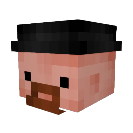 kaniwest19 Minecraft avatar head, 3D render