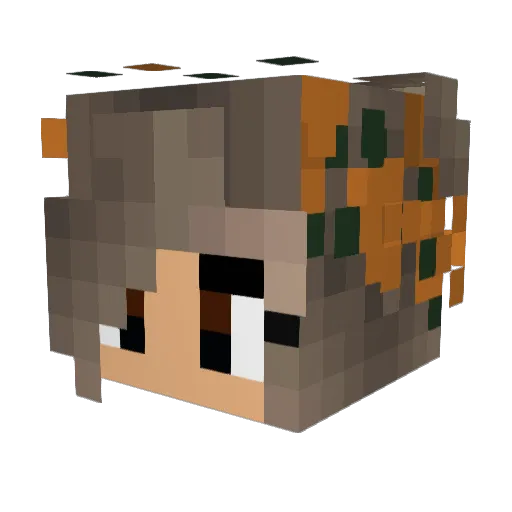 kanixv Minecraft avatar head, 3D render