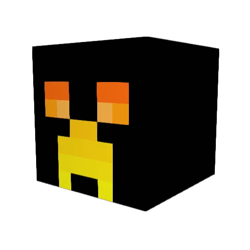 kanji_pup Minecraft avatar head, 3D render