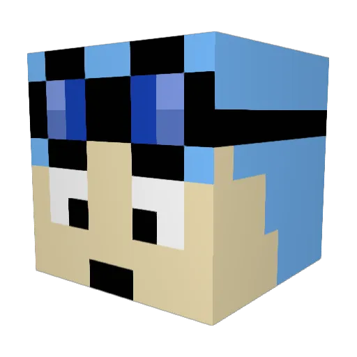 kanker223 Minecraft avatar head, 3D render