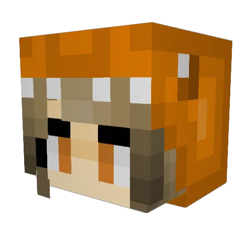 kankitt Minecraft avatar head, 3D render