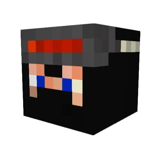 kankuro3 Minecraft avatar head, 3D render