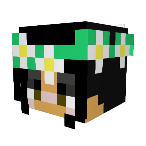 kannoying Minecraft avatar head, 3D render