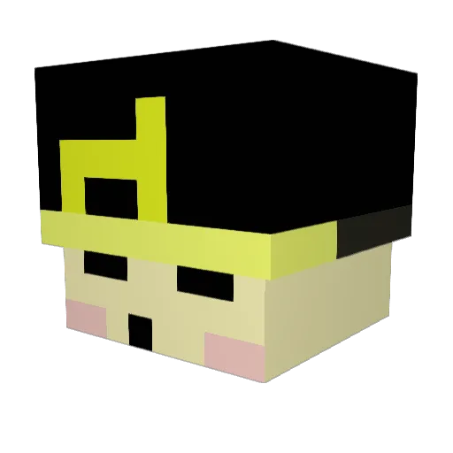 kanoa14 Minecraft avatar head, 3D render