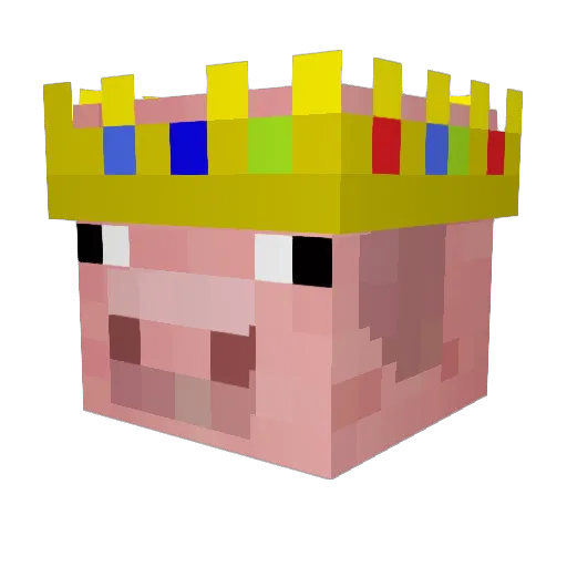 kanomimamda Minecraft avatar head, 3D render