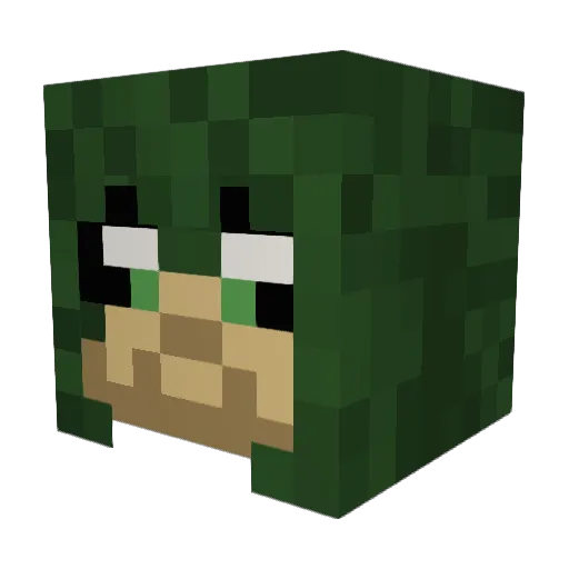 kanon_fodder Minecraft avatar head, 3D render