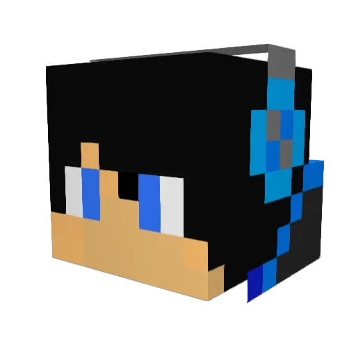 kanoren Minecraft avatar head, 3D render