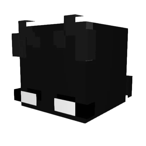 kansutw Minecraft avatar head, 3D render