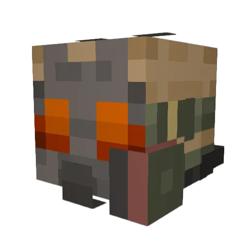 kansvic Minecraft avatar head, 3D render