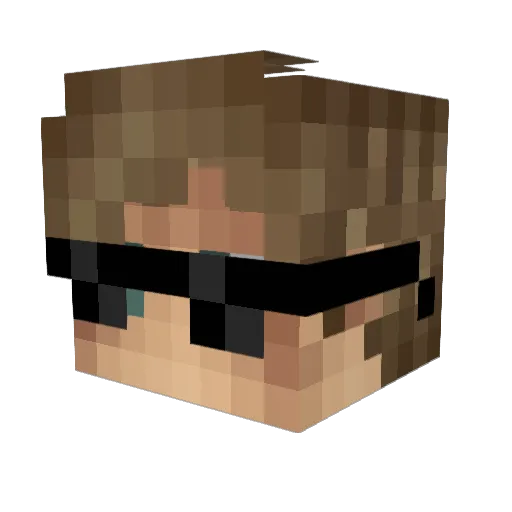 kanteremi Minecraft avatar head, 3D render