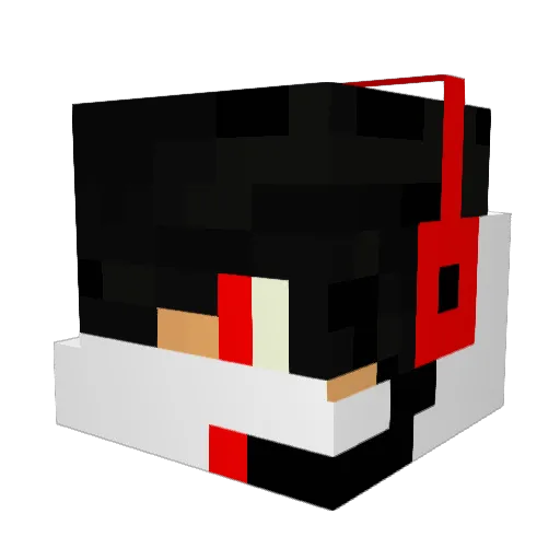 kantium Minecraft avatar head, 3D render