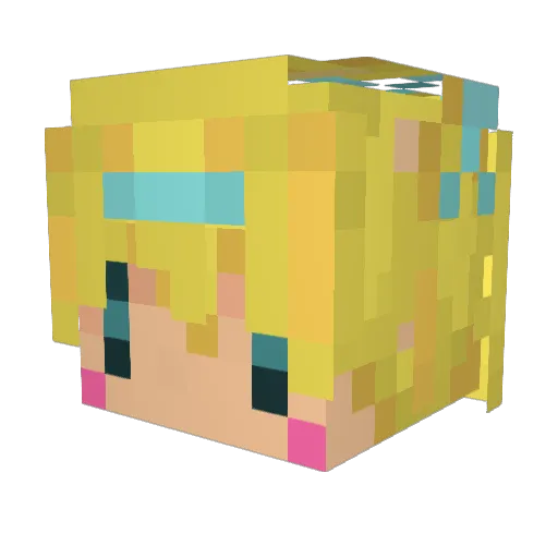 kantoq Minecraft avatar head, 3D render
