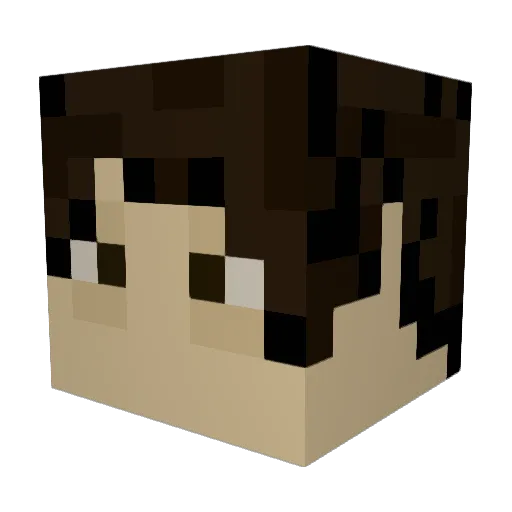 kanye19 Minecraft avatar head, 3D render