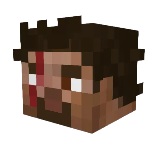 kanye_gooner Minecraft avatar head, 3D render