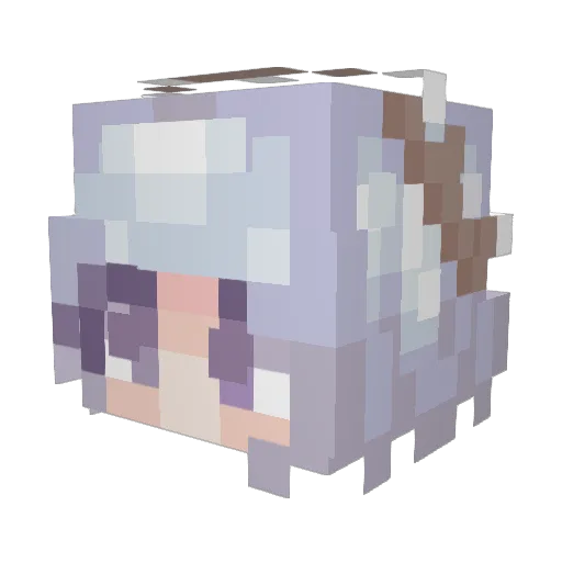 kaonissa Minecraft avatar head, 3D render
