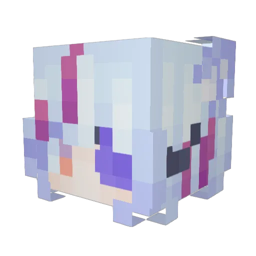 kaori1907 Minecraft avatar head, 3D render