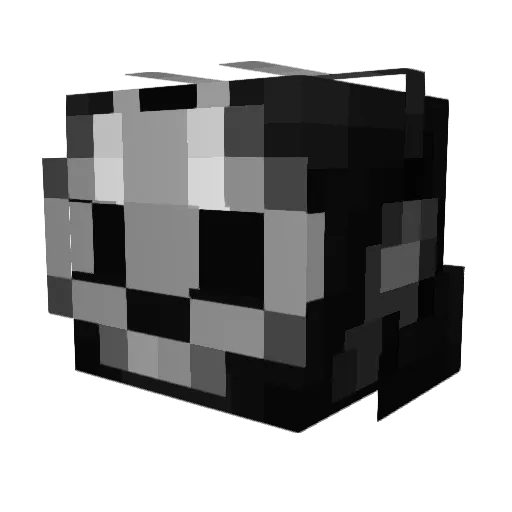 kaoskrown Minecraft avatar head, 3D render