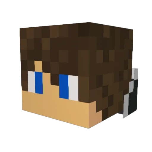 kaosman78 Minecraft avatar head, 3D render