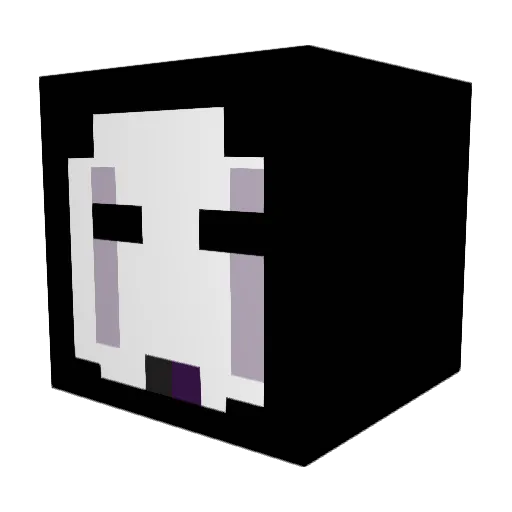 kaovnashii Minecraft avatar head, 3D render