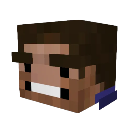 kaparaariel Minecraft avatar head, 3D render