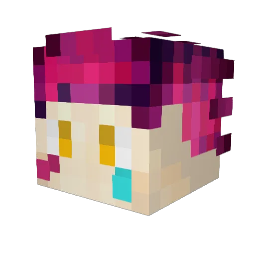 kaparo_ Minecraft avatar head, 3D render