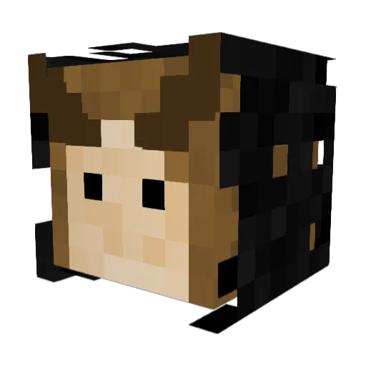 kaparska Minecraft avatar head, 3D render