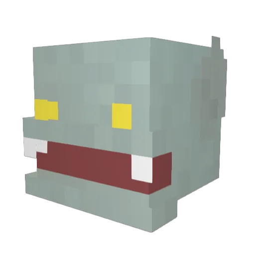 kapask Minecraft avatar head, 3D render