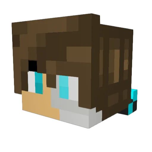kapeesh77777 Minecraft avatar head, 3D render