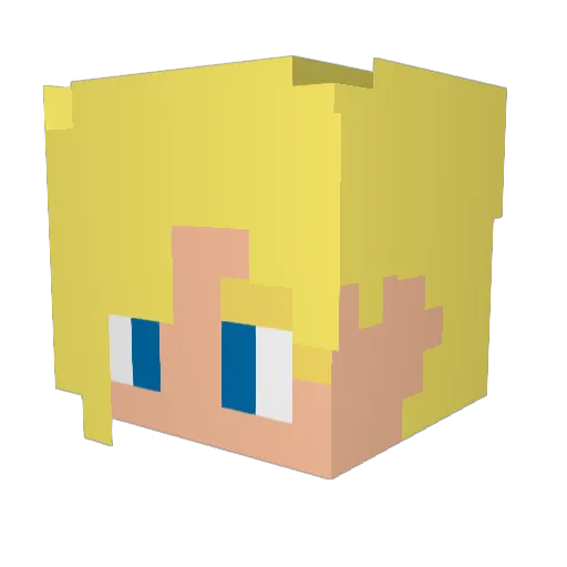 kapeksor Minecraft avatar head, 3D render