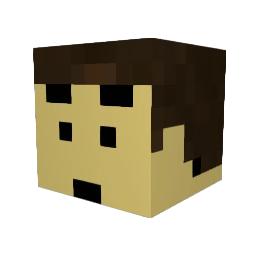 kapibara55 Minecraft avatar head, 3D render