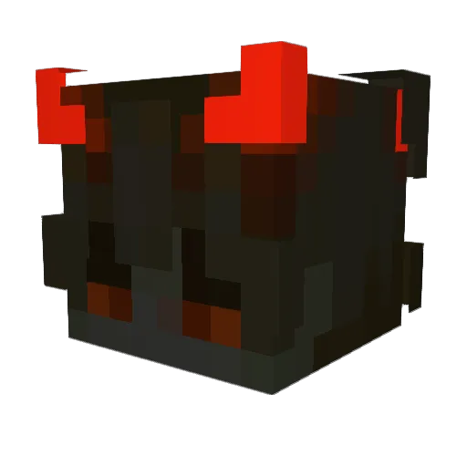 kapikop Minecraft avatar head, 3D render