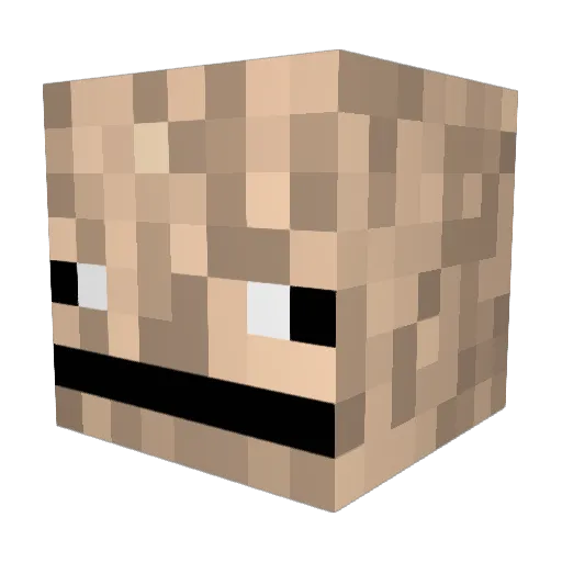 kapiq4 Minecraft avatar head, 3D render