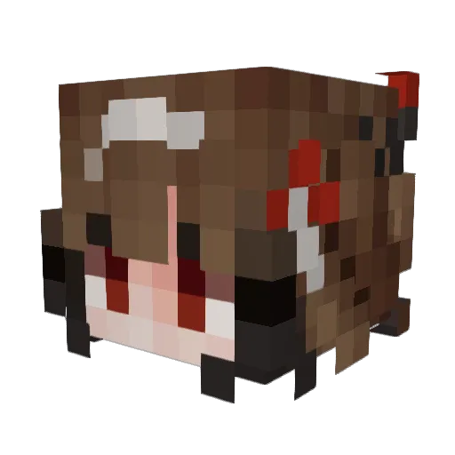 kapirepcaki Minecraft avatar head, 3D render