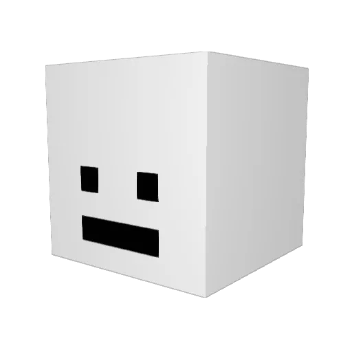 kapisoo Minecraft avatar head, 3D render