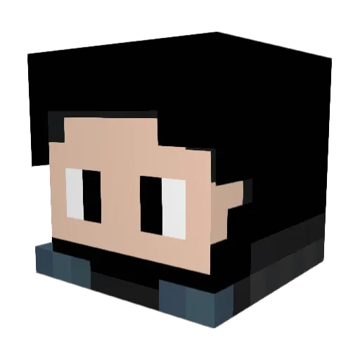 kaporo12 Minecraft avatar head, 3D render