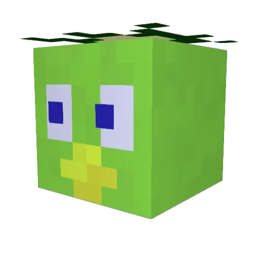 kappa2108 Minecraft avatar head, 3D render