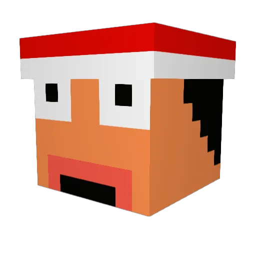 kappe112 Minecraft avatar head, 3D render