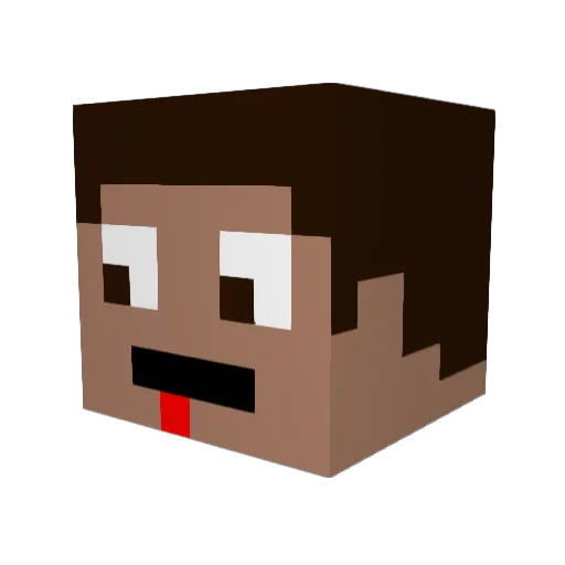 kappeeeee Minecraft avatar head, 3D render
