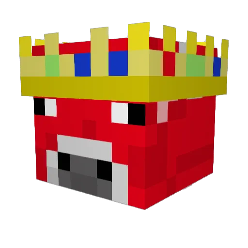 kappyfin Minecraft avatar head, 3D render