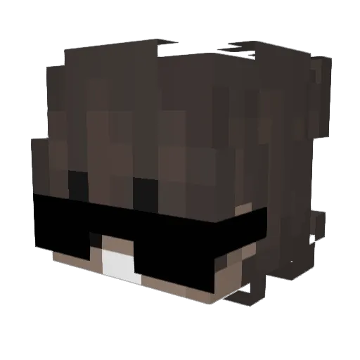 kaptanbaho Minecraft avatar head, 3D render