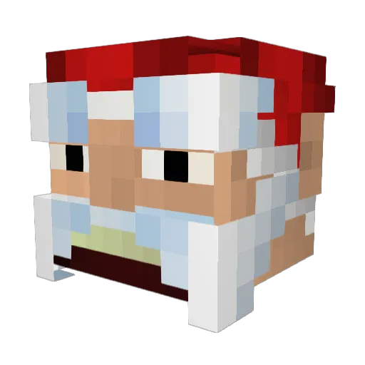 kaptenkallsipp Minecraft avatar head, 3D render